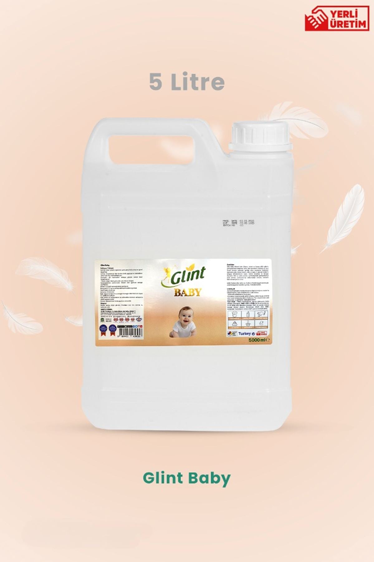 GLİNT Baby 5 Lt. Bitkisel İçerikli Temizleyici Bebek Leke Çıkarıcı