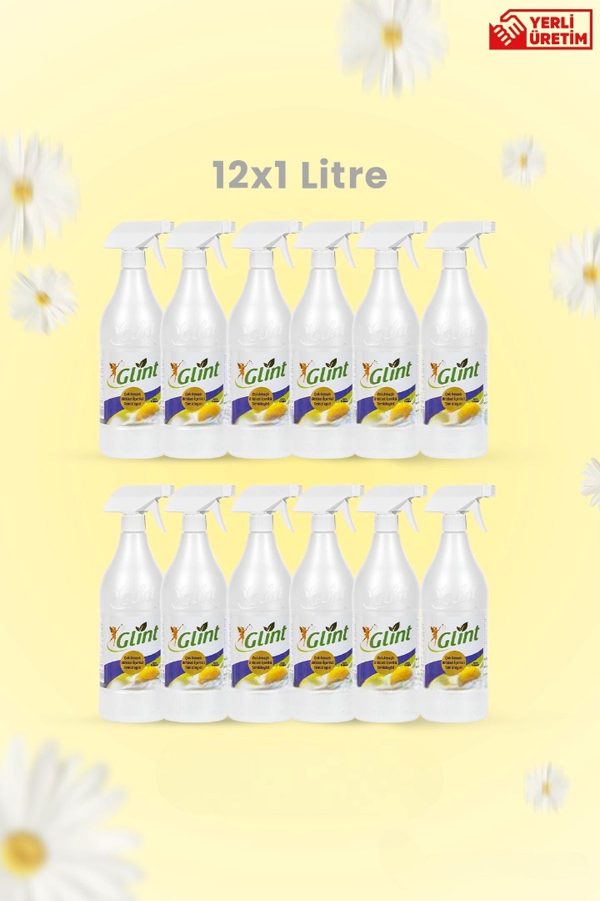 GLİNT Bitkisel İçerikli Çok Amaçlı Temizleyici- 12x1 Litre