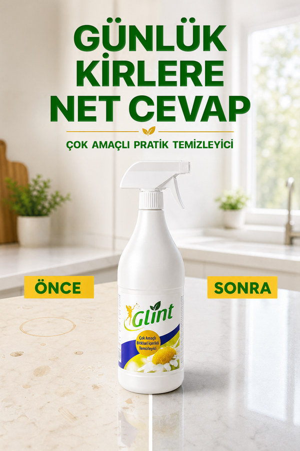 Glint Çok Amaçlı Bitkisel İçerikli Yüzey Temizleyici 1 Litre