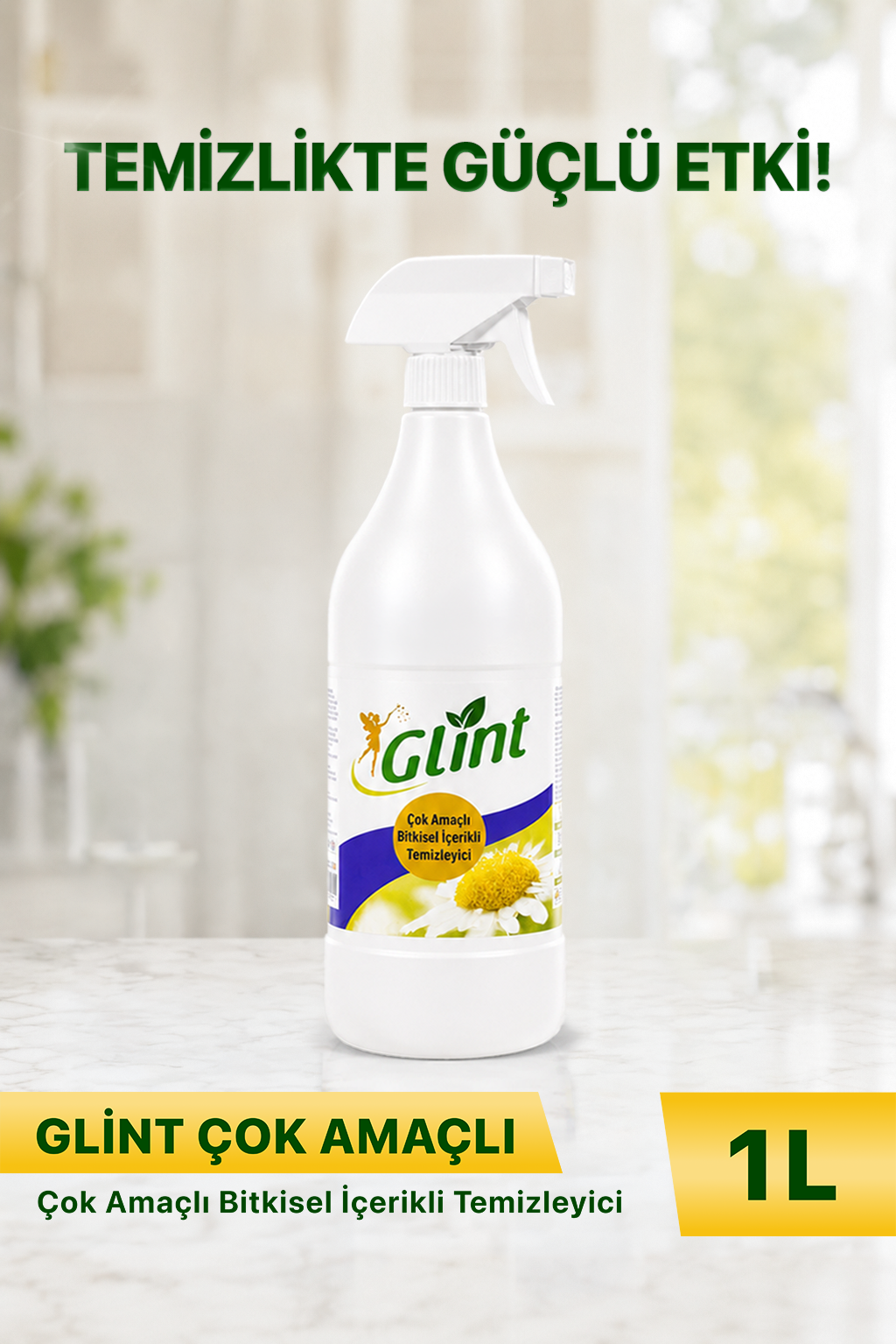 Glint Çok Amaçlı Bitkisel İçerikli Yüzey Temizleyici 1 Litre