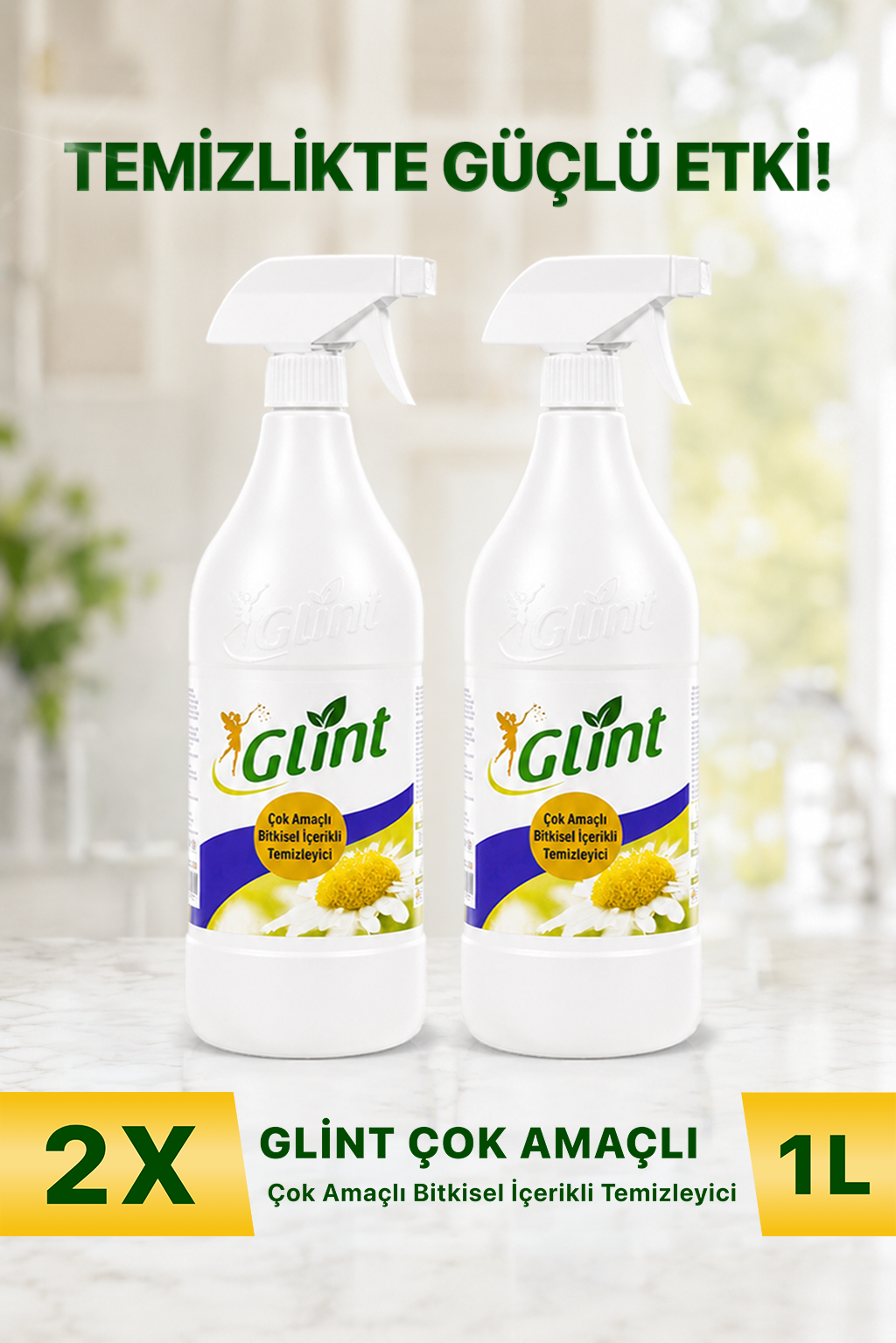 GLİNT Bitkisel İçerikli Temizleyici-2x1 Litre