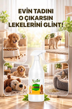 Glint Pet Cleaner kullanım alanları: mama kabı çevresi, zemin, oyuncak ve yatak çevresi