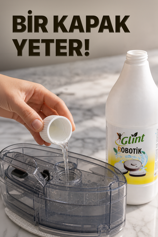 Glint Robotik Akıllı Robot Süpürge Deterjanı 1 Litre Zemin Temizleyici
