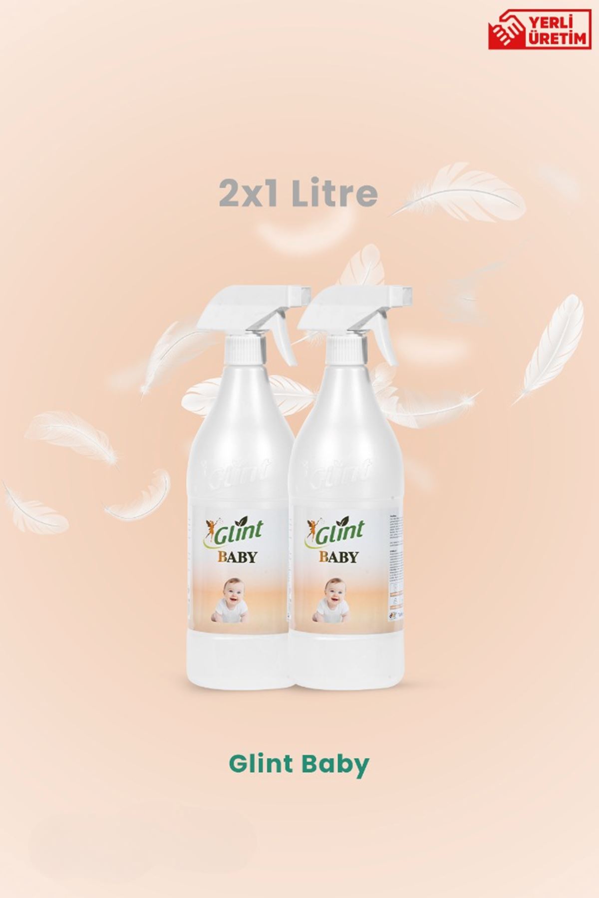 Glint Baby 2x1 Litre Bitkisel İçerikli Temizleyici