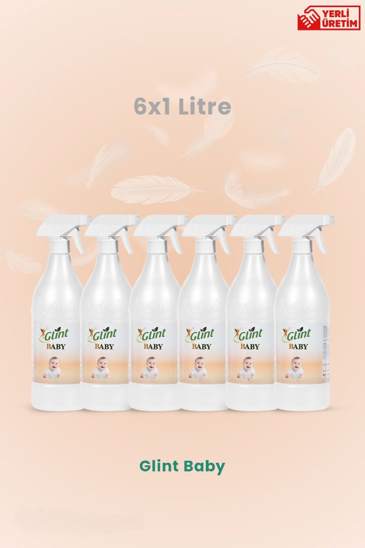 Glint Baby Bitkisel İçerikli Temizleyici -6x1 Litre